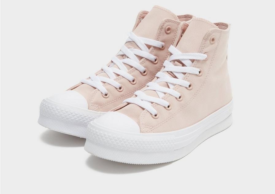 Kids pink leather converse best sale