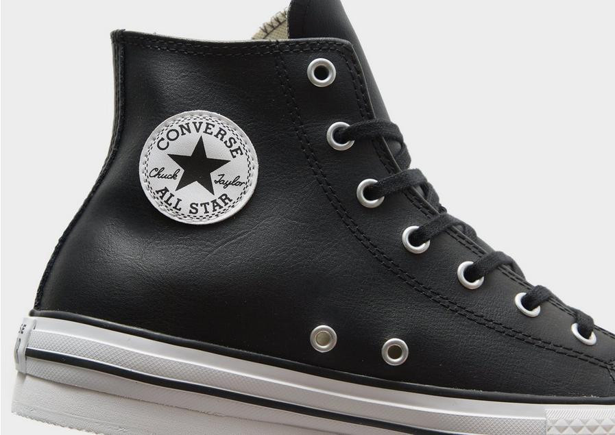 Boys black leather converse boots 2025