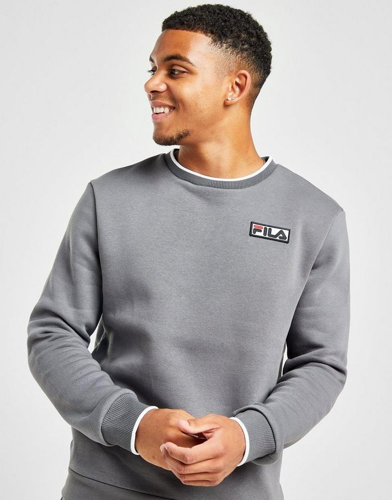 FILA Reid Crew Men s Tracksuit Grey FW23JDM051 GRY