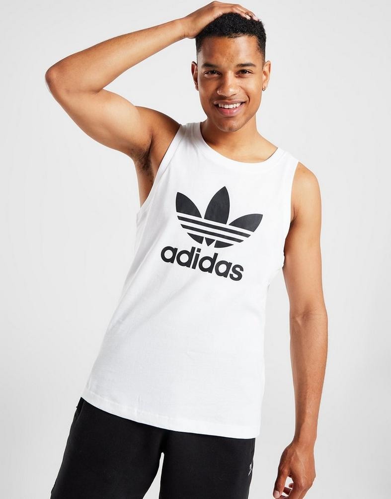 adidas Originals Trefoil Men s Tank Top White IA4808