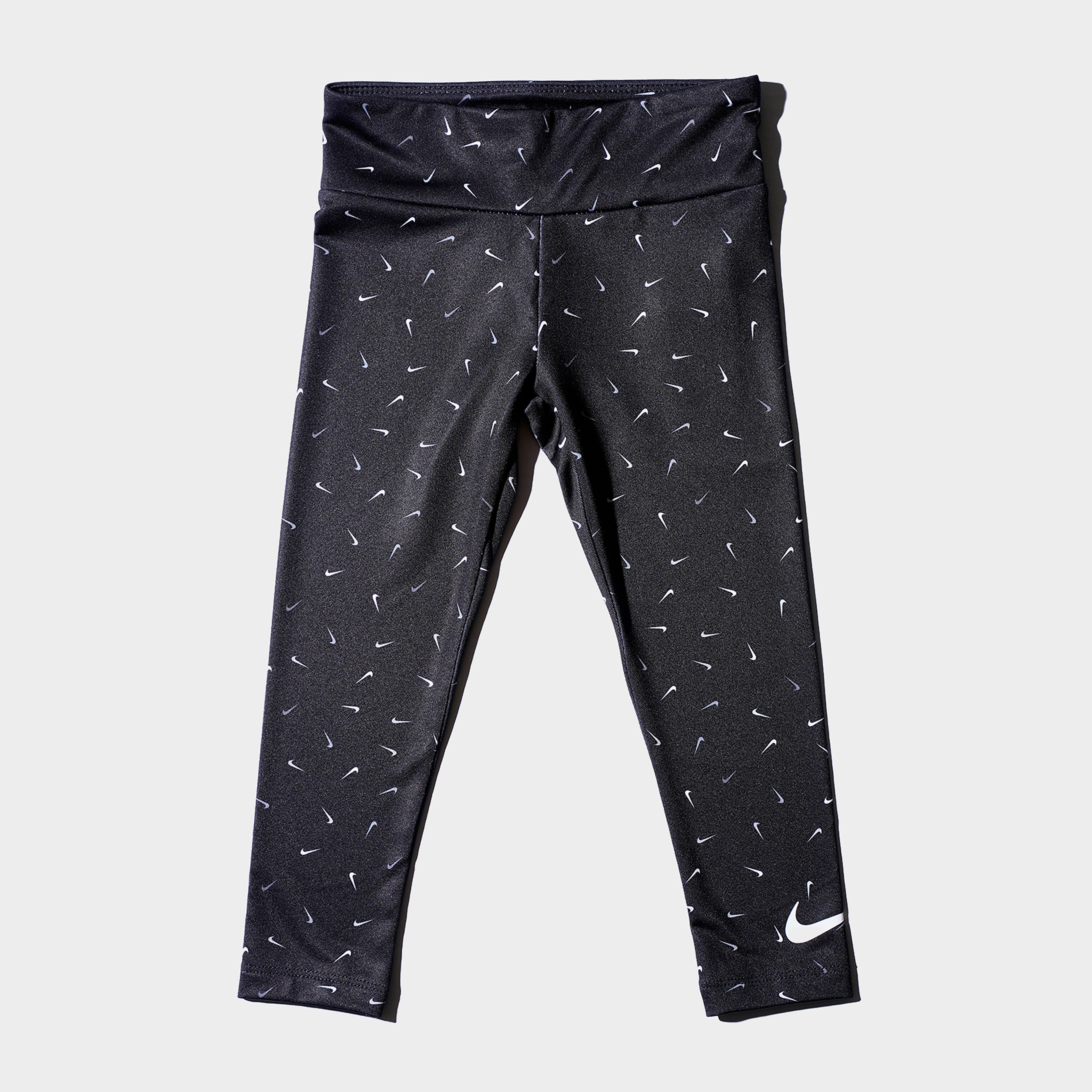 Nike Swoosh Logo Kids Leggings Black 36L056 023