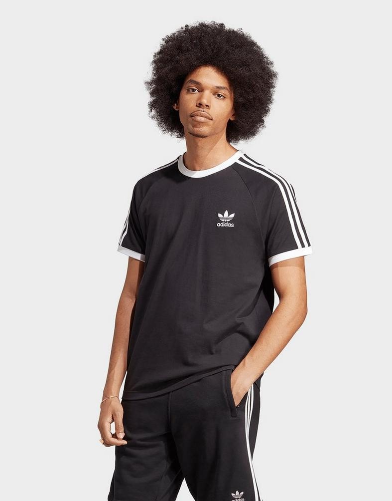 adidas Originals Adicolor 3 Stripes Men s T shirt Black IA4845