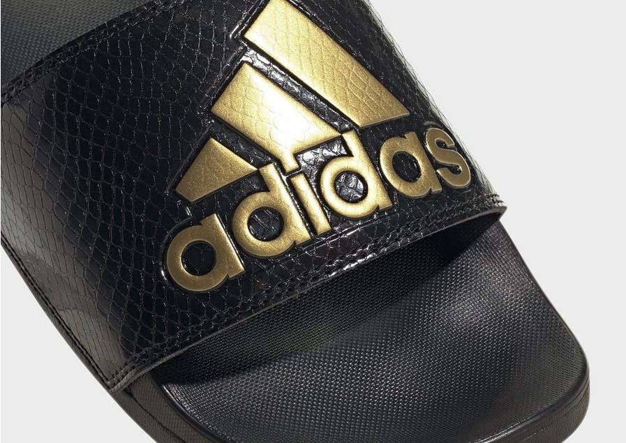 adidas Adilette Comfort Slides Core Black Gold Metallic Core Black GZ5897