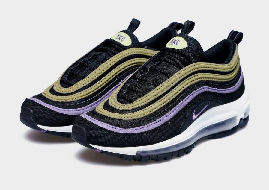 Nike air max 97 black and gold womens best sale