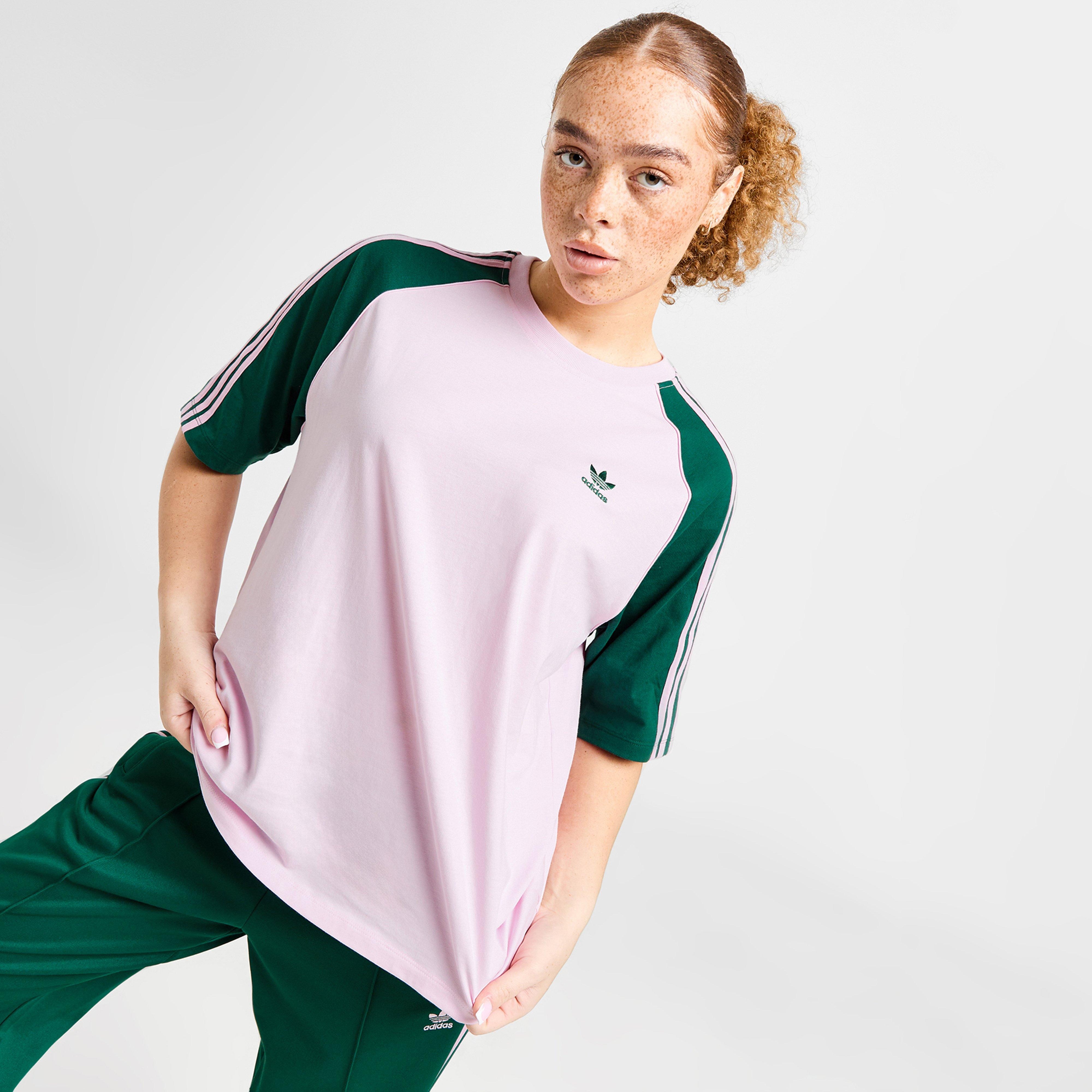 adidas Originals SST Raglan Women s T Shirt Pink Green IM9813