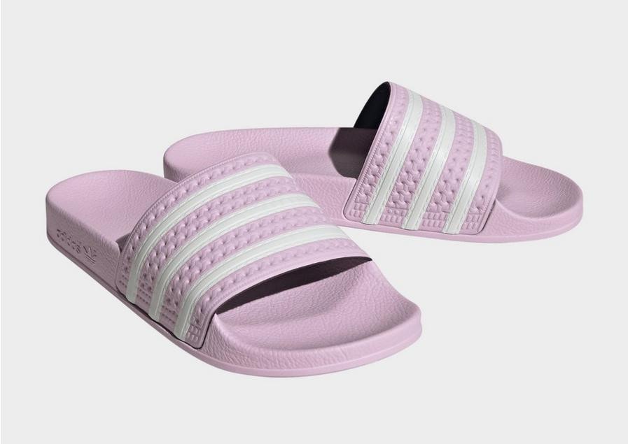 Adidas adilette slides pink best sale