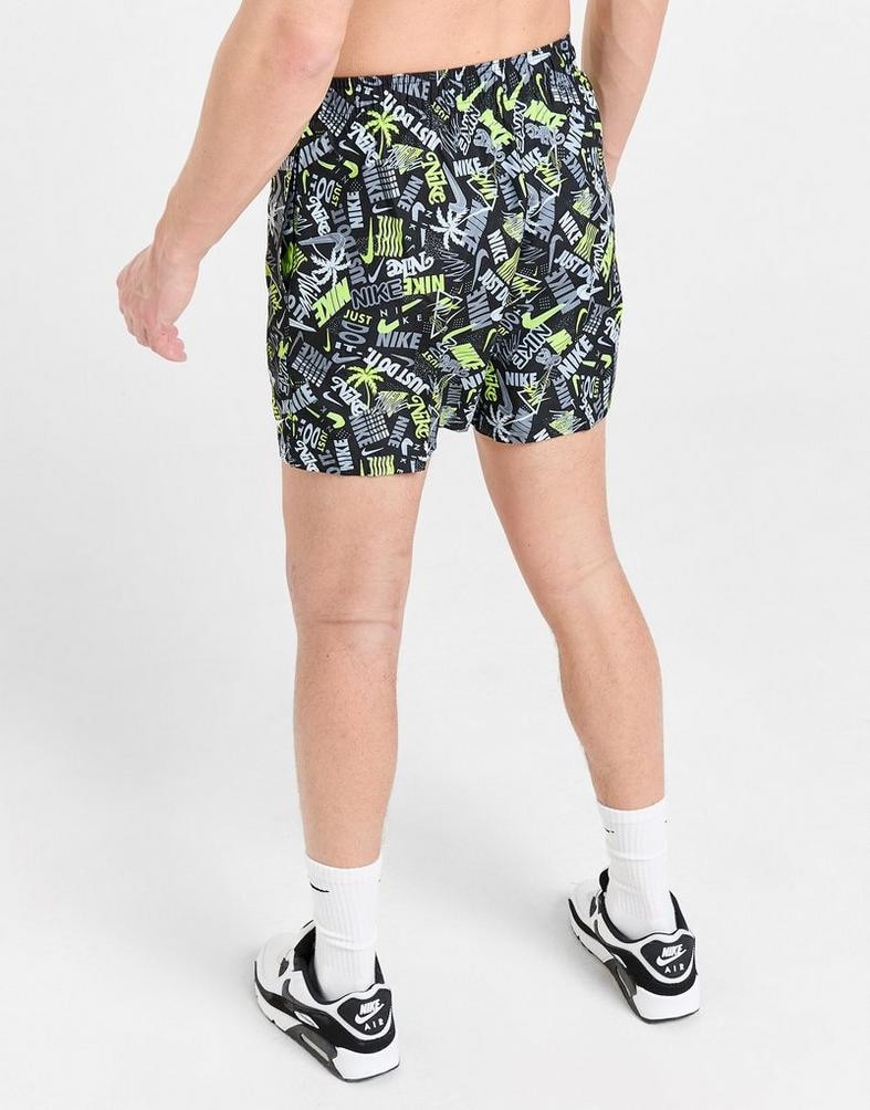 Nike Happy Daze Allover Print Men s Swim Shorts Black NESSE530 001