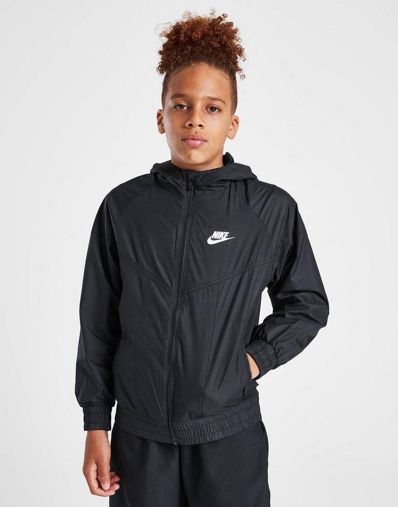 Nike Sportswear Windrunner Kids Windbreaker Black FZ5516 010