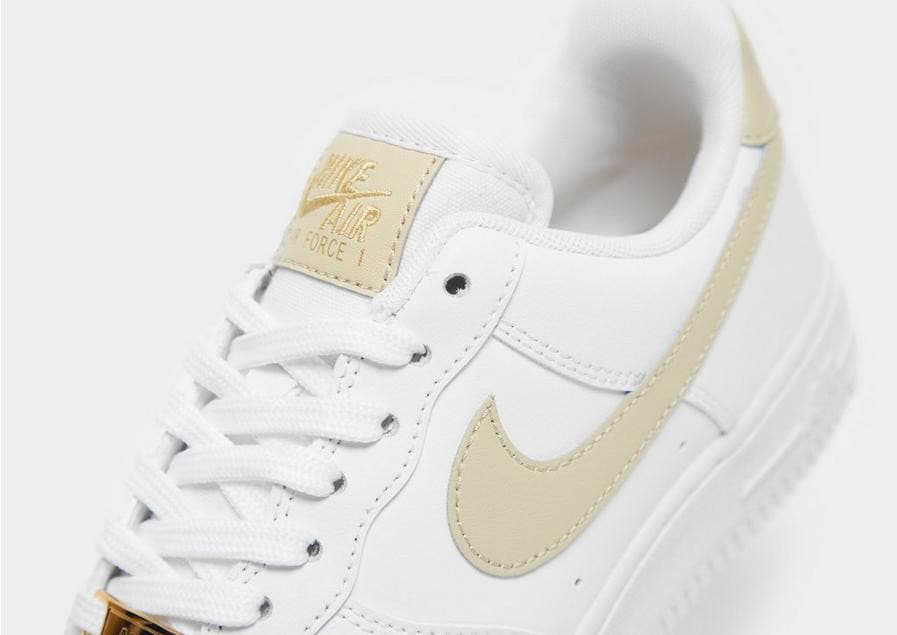 Nike air force 1 '07 essential white/gold women's shoe best sale